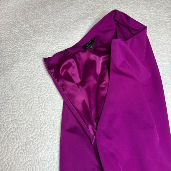 Ted Baker Pink Asymmetrical One-Shoulder Cocktail Dress Ted size 0 IS size 2 - Picture 15 of 16